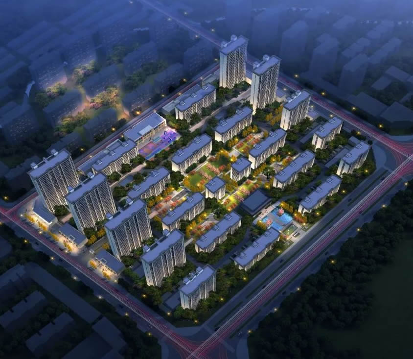 宿州市萧县融翔檀府小区定制3套全自动恒压供水设备+3个60吨不锈钢生活水箱