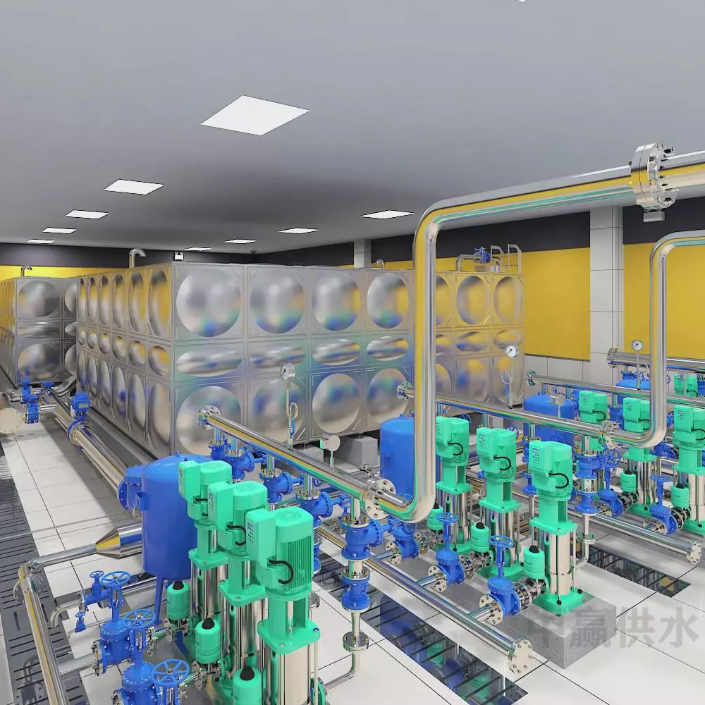 全自动恒压变频供水设备(二用一备,一拖三,一控三)